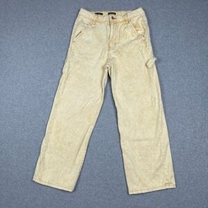 Wild Fable Highest‎ Rise Utility Pants Womens 6 Yellow Loose Fit Pockets Jeans